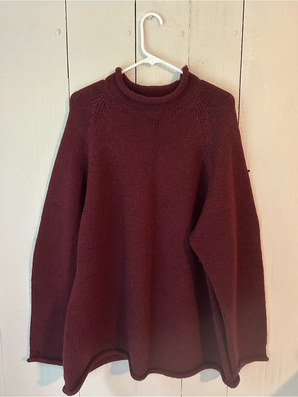 Women's Vintage Wool Mock Neck Sweater